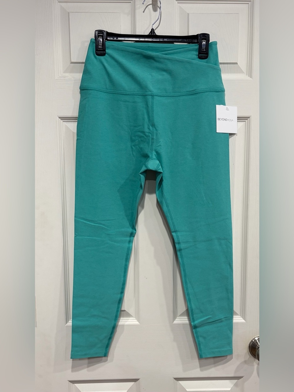 Beyond Yoga Women's XL Spacedye At Your Leisure Midi Legging Teal NWT